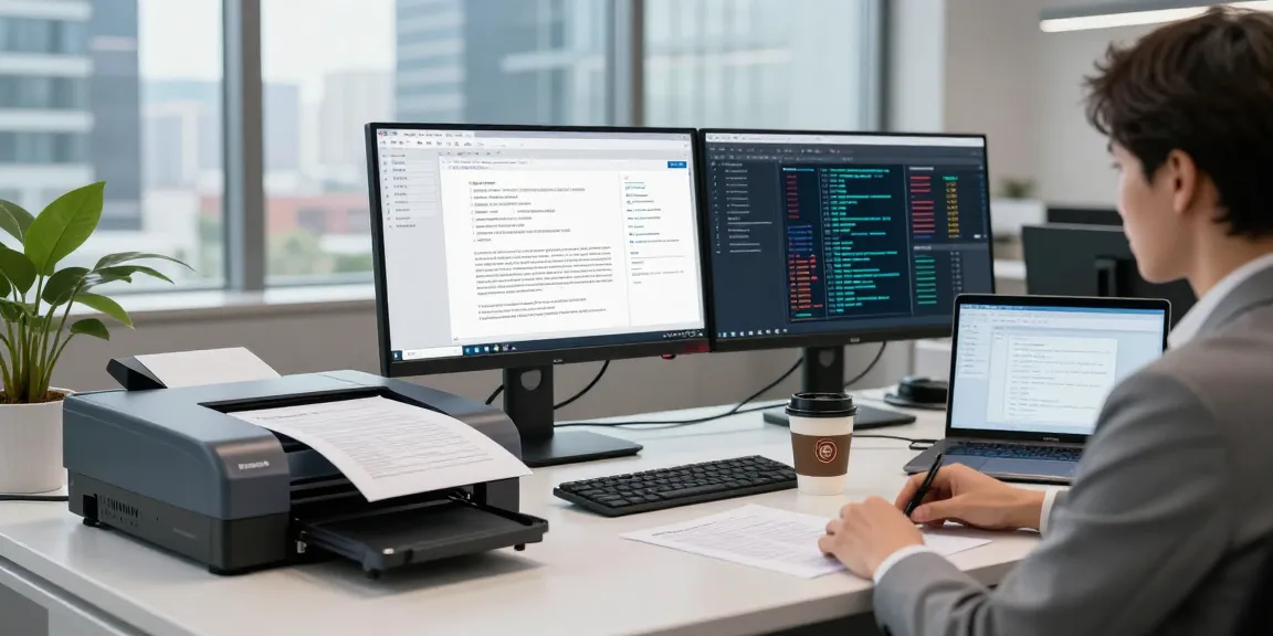 Document fraud detection process in a high-tech office environment with AI analysis and data visualization.